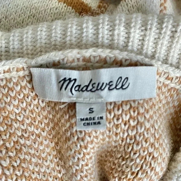 MADEWELL | Cotton&Merino Blend Pearldale Turtleneck Sweater in Windowpane Size S - Picture 8 of 9